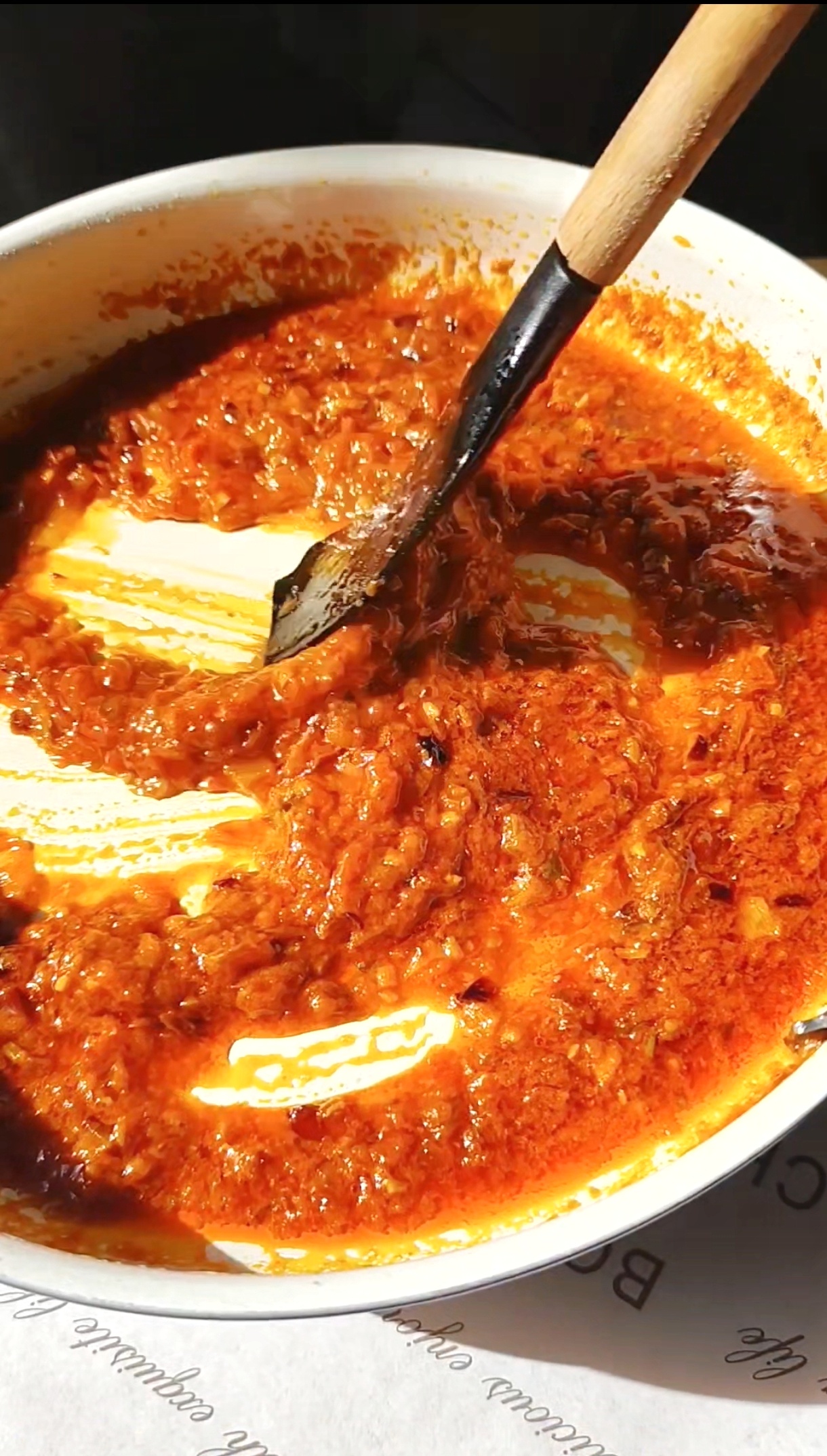 Sofrito del arroz de pulpo